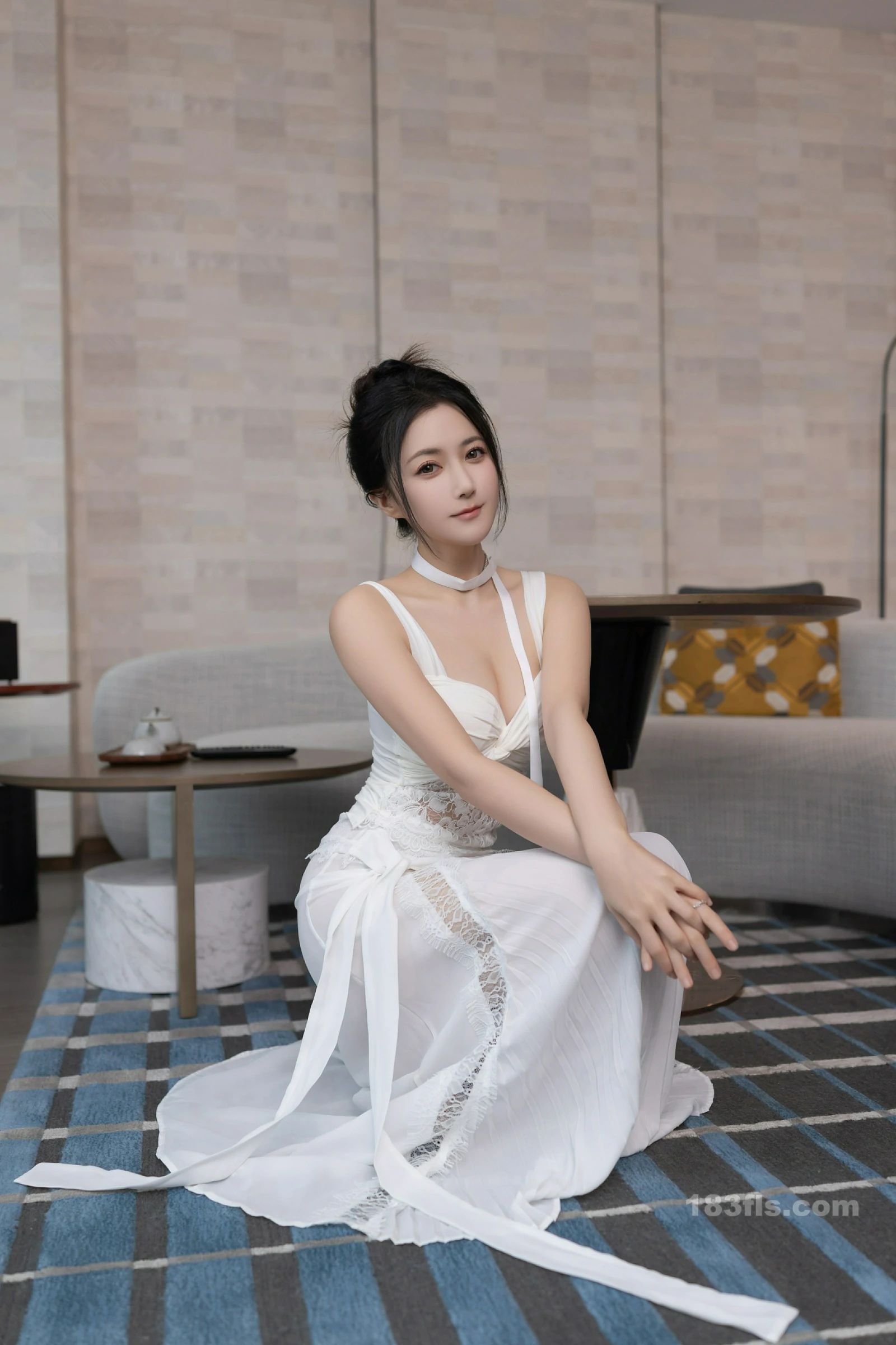 Gallery -         xiuren秀人网 - XiuRen 福利鱼子酱Fish大尺度内购无码流出白裙跳蛋 - 妹妹美 - Sister Beauty -        - image 6