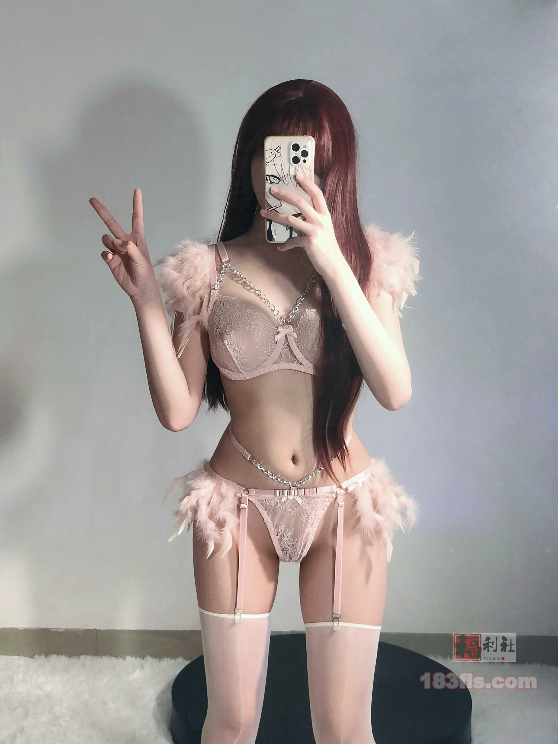 Gallery -         高桥千凛 - 淡粉色蕾丝内衣 - 妹妹美 - Sister Beauty -        - image 2