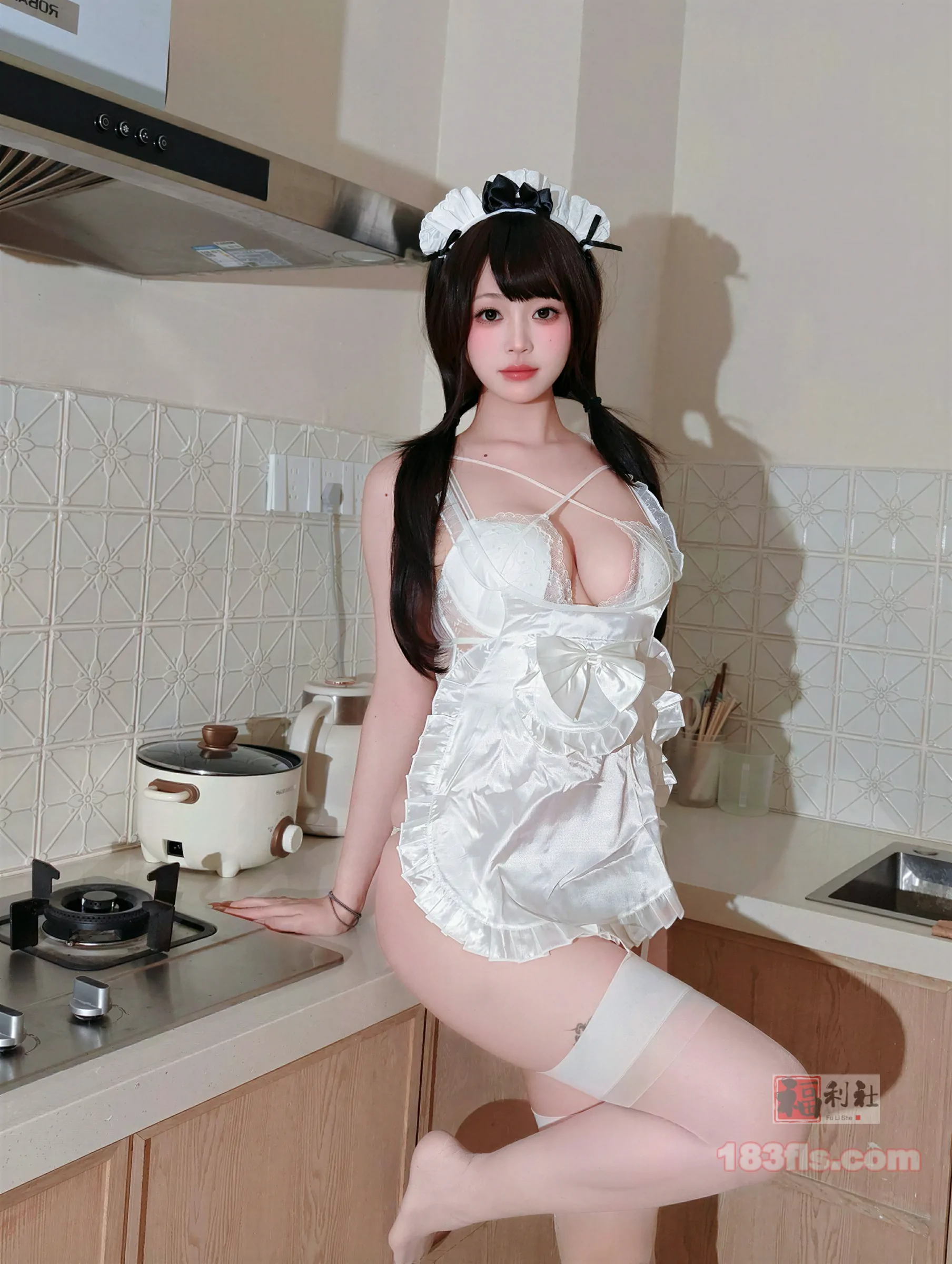 Gallery -         麻薯好吃 - 白蕾丝女仆 - 妹妹美 - Sister Beauty -        - image 3